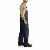 flame-resistant quick duck® bib overall/quilt-lined