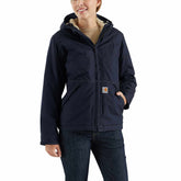 women's flame-resistant full swing® quick duck® jacket/sherpa-lined - 3 warmest rating