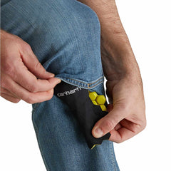 relaxed straight rugged flex® double-front denim dungaree