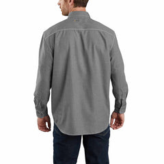 flame-resistant carhartt force® loose fit lightweight long-sleeve button-front shirt