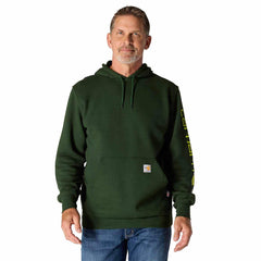 flame-resistant carhartt force® loose fit midweight hooded logo graphic hoodie