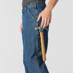 loose straight denim dungaree