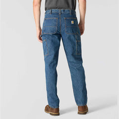loose straight denim dungaree
