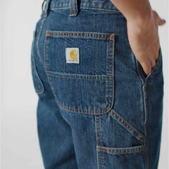 loose straight denim dungaree