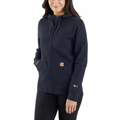 women's flame-resistant carhartt force® relaxed fit midweight hooded zip-front sweatshirt