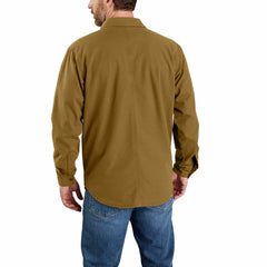 rugged flex® relaxed fit canvas fleece-lined shirt jac