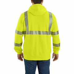 flame resistant high-visibility force loose fit midweight full-zip class 3 sweatshirt