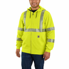flame resistant high-visibility force loose fit midweight full-zip class 3 sweatshirt