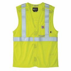 flame resistant high-visibility mesh class 2 vest