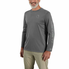 force sun defender™ lightweight long-sleeve logo graphic t-shirt