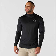 force sun defender™ lightweight long-sleeve hooded logo graphic t-shirt
