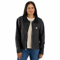 women's re-engineered rugged flex® loose fit canvas detroit jacket