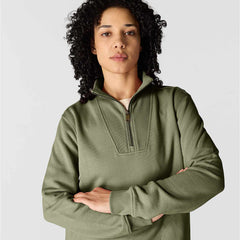 women's tencel™ fiber series relaxed fit half-zip sweatshirt