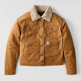 women's rugged flex® loose fit canvas sherpa-lined jacket - 2 warmer rating