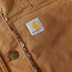 women's rugged flex® loose fit canvas sherpa-lined jacket - 2 warmer rating