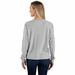 women's tencel™ fiber series loose fit long-sleeve logo graphic t-shirt
