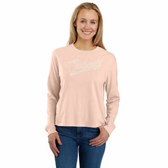 women's tencel™ fiber series loose fit long-sleeve logo graphic t-shirt