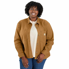 women's montana rugged flex® loose fit heavyweight duck overshirt