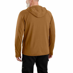 carhartt force® relaxed fit full-zip long-sleeve hooded fleece-lined shirt