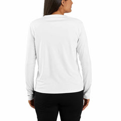 women's force sun defender™ relaxed fit lightweight long-sleeve logo graphic t-shirt