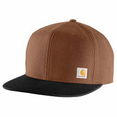 firm duck flat brim cap