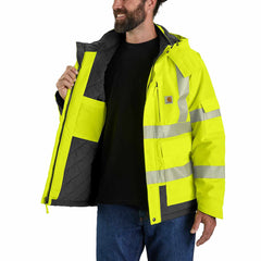 high-visibility waterproof class 3 sherwood jacket - 4 extreme warmth rating