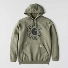 loose fit midweight hooded detroit sweatshirt