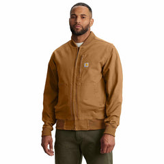 rugged flex® duck relaxed fit bomber jacket