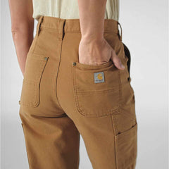 women's vintage fit high rise duck double-front pant