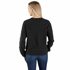 women's tencel™ fiber series loose fit sleeve graphic sweatshirt