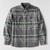 rugged flex™ relaxed fit midweight flannel long-sleeve plaid shirt
