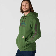 loose fit midweight mountain graphic sweatshirt