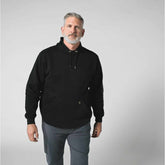 loose fit midweight camo graphic sweatshirt