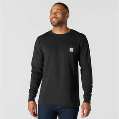 relaxed fit heavyweight long-sleeve pocket c graphic t-shirt