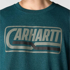 loose fit heavyweight long-sleeve logo graphic t-shirt