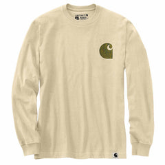 relaxed fit lightweight long-sleeve farm graphic t-shirt