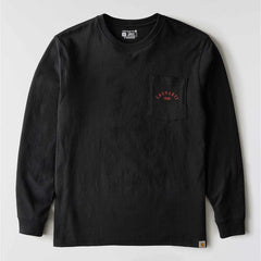 loose fit heavyweight long-sleeve pocket longhorn graphic t-shirt