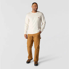 relaxed fit heavyweight long-sleeve mountain graphic t-shirt