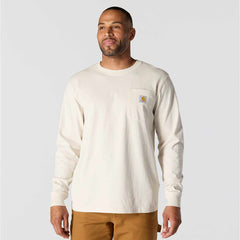 relaxed fit heavyweight long-sleeve mountain graphic t-shirt