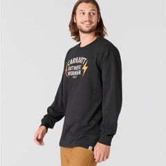 loose fit heavyweight long-sleeve graphic t-shirt