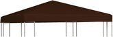Gazebo Canopy Replacement Top,Outdoor Patio Garden Tent,Protection from UV Rays,with Waterproof PVC Coating,Gazebo Top Cover 9.1 oz/yd9.8'x9.8' -Brown-(Fast Delivery)