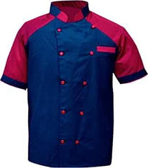 Men's Chef Coat Half Sleeve Jacket Multicolored Exclusive Chef Jacket Size (XS-6XL)