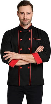 Professional Chef Coat – Double-Breasted Culinary Jacket with Long Sleeves