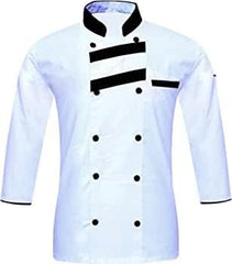 Men's Chef Coat Full Sleeve Jacket Multicolored Strip Exclusive Chef Coat Size (XS-6XL)