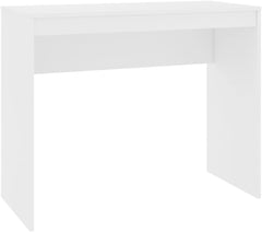 Desk, Writing Desk Work Table Study Tables Computer Desks for Indoor Home Office Bedroom White 35.4"x15.7"x28.3" Engineered Wood