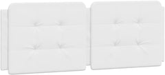 Headboard Cushion, Frame Cushion Bed Headboard Headboards for Hostel Bedroom Dorm Wall White 53.9" Faux Leather