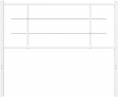 Headboard White Powder-Coated Steel Tall Single Durable355640