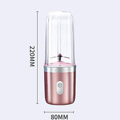 Cup Portable Blender,Portable Electric Juicer Cup,Household Personal Smoothie Blender USB Rechargeable Battery with 4 Stainless Steel Blades 350ML Mini Juice Cup for Home Outdoor. Portable