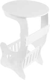 1 PC Round Nightstand Minimalist Side Table for Bedroom Storage Elegant Design for Tea and Saving Home Mini Desk for Cozy Living Spaces