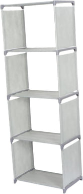 Luxshiny 1pc Desktop Bookshelf Organizer Modern Bookcase for Home Office Study Grey Multi-Functional Display Rack for Books and Supplies